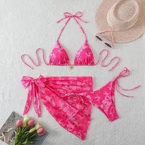 Sexy Micro Bikini Women's Swimsuit 2026 Trend Swimwear Woman Bathing Suit 3 Piece Triangle Bikinis Set Beach Dress Wear Cover Up