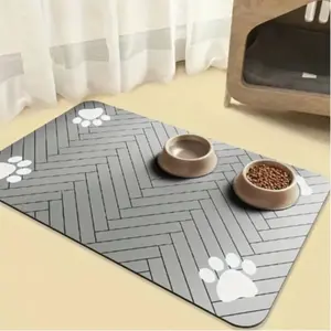 Diatomite Pet Feeding Pad, Non-slip Pet Feeding Mat, Washable Pet Feeding Pad, Pet Supplies for Dogs & Cats
