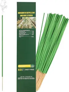 Mosquito Repellent Sticks, Citronella Bug Repellent Outdoor, DEET Free Plant-Based Mosquito Repellent Outdoor Patio Incense Sticks for 50 Mins