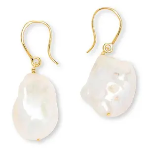 Connie Craig Carroll Jewelry Baroque Cultured Pearl Drop Earrings