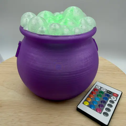 Bubbling Cauldron - 3D Printed Halloween Spooky Decor