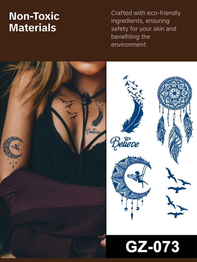 🔥 Hottest Trend! 🌿 Popular Plant-Based Jagua Tattoos: Waterproof, Sweatproof, and Lasts 2 Weeks! 🔥💫
