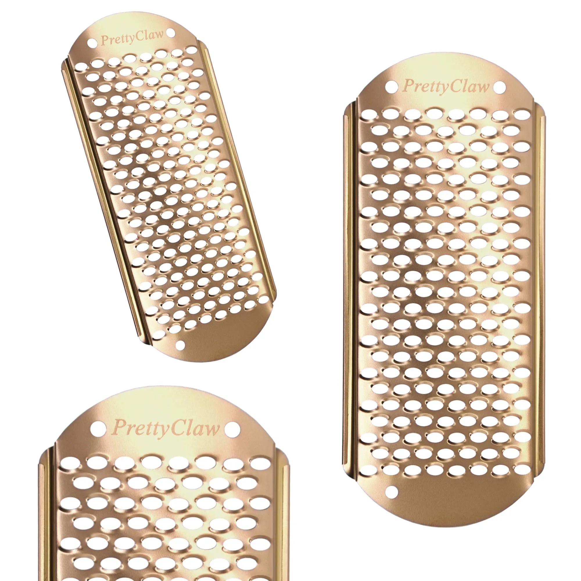Callus Remover PrettyClaw Blades Big Hole Bronze Foot File Pedicure File Callus Tool Corn Remover Removes Dead Skin Foot Skin File Rasp Callus Shaver Heel Scraper for Feet Manicure Nail Stainless Salon