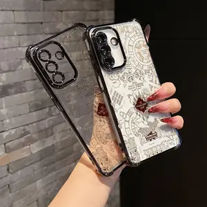 Harry Potter School of Magic Marauder'S Map Magic Map Phone Case for Samsung for galaxy A26 A36 A55 A35 A06 A16 A05 A14 A24 A34 A54 A15 A05S A25 A23 A33 A53 A73 A13 4G 5G Anti-Fall Transparent Soft Back Cover