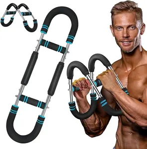 Upgrade Shaker Twister Arm Trainer,2025 New Adjustable Chest Expander,Portable Power Twister Bar,Muscular Strength Enhancer,Shape The Perfect Body for Men,for Beginners and Professional Athletes