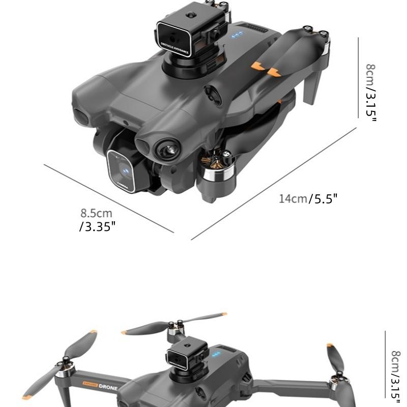 RC Drohe with 4K Dual Camera ObstacleAvoidance Foldable FPV Drone Long FlightTime for Beginners
