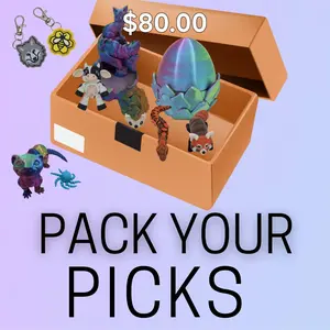 Eighty dollar Pack Your Picks live choose from dragons, minis, decor and fidgets