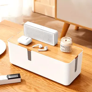 Power Strip Organizer Box, Charger Power Outlet Cable Management Tool, Living Room Desktop Wire Organizer Box