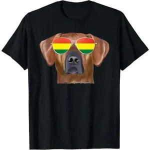Rhodesian Ridgeback Dog Bolivia Flag Sunglasses T-Shirt