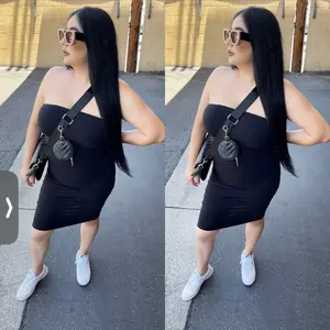 Kylie Black Strapless Dress