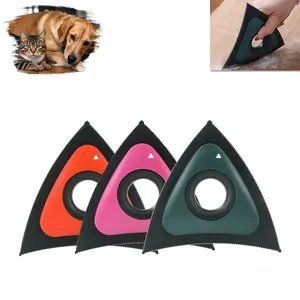 Cat & Dog Shave Remove Hair Kit-Car Cleaning Supplies-Triangle Fur Cleaning Tool for Car,Couch,Furniture,Carpet-Car Cleaning Rubber Brush Accessory