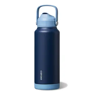 [CAROTEGO] 32oz Easy Carry Insulated Water Bottle, BPA free,Spill Proof Ice Cold Up to 36H