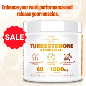 Peak Revival X Turkesterone 1000 Mg Capsules Natural Fitness Supplement for Muscle Strength Recovery Stamina Organic Testosterone Booster Edible Dietary Protein Powder
