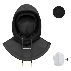 ROCKBROS Unisex Ski Mask for Men Women Winter Balaclava Thermal Fleece Water-resistant Windproof Breathable Helmet Friendly for Cold Weather - Skiing