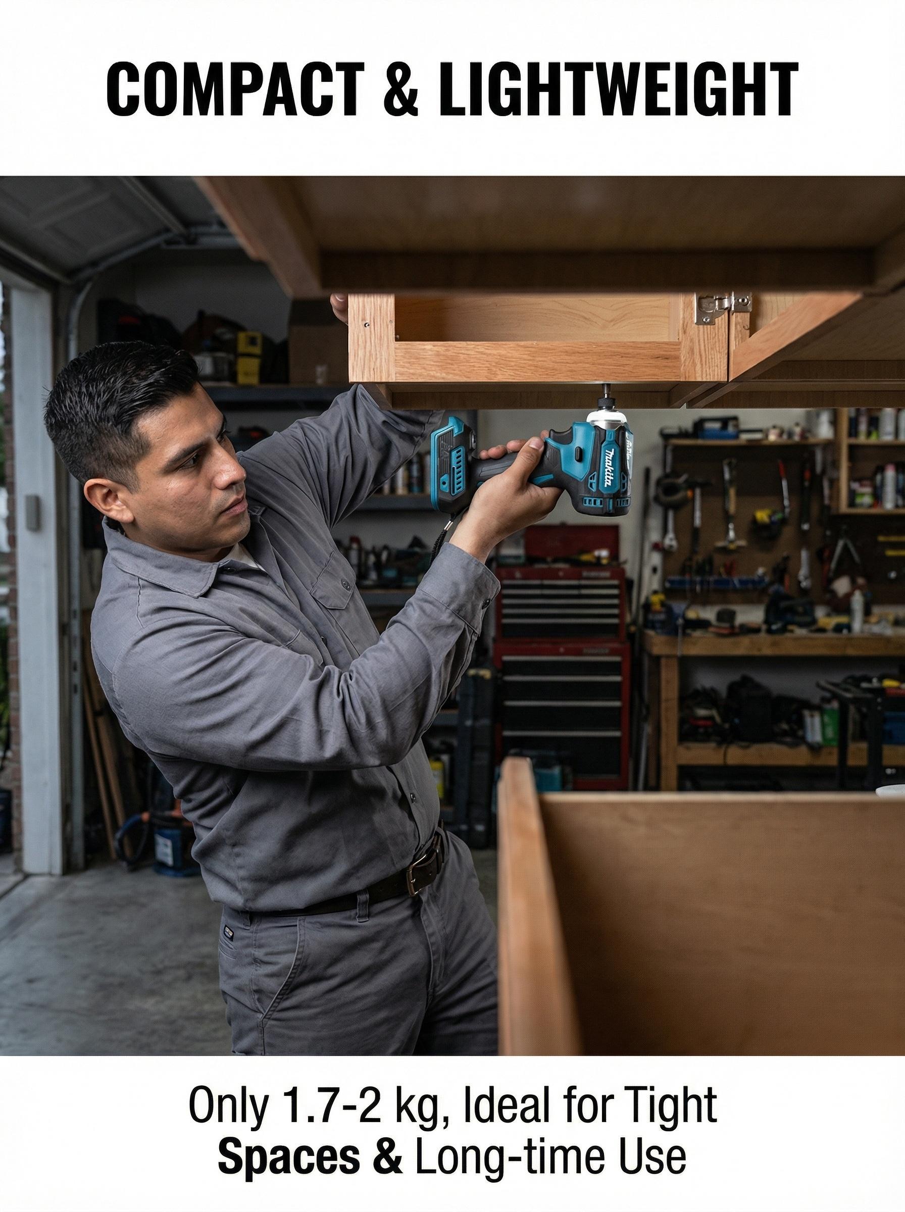 Makita DTD171 Cordless Impact Driver For Construction And Home Repair With Brushless Motor And Variable Speed