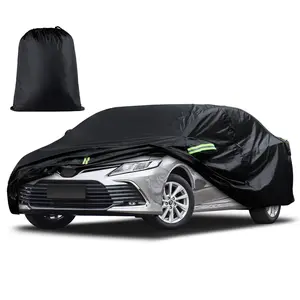 Custom Fit Car Cover Waterproof All Weather for Automobiles Full Exterior Cover Rain Sun Snow Protector with Door Zipper Lightweight