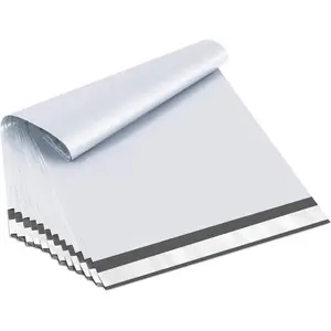 14.5x19 50 Pack White Poly Mailers - Self-Sealing Waterproof Tear-Proof Shipping Bags
