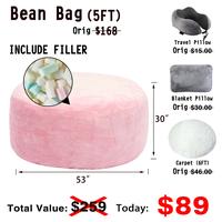 5FT Pink(Include Filler Upillow Blanket Carpet)