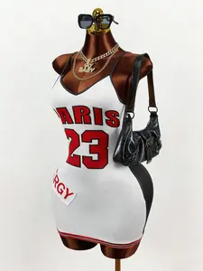 Black and white color-blocked thermal-style cami bodycon mini dress, crafted from mesh knit fabric.Blends American street sporty vibe and Y2K hot girl aesthetic, a must-have for music festivals. Perfect for parties, nightclubs and themed events.