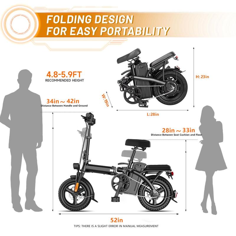 A1 750W Folding Ebike,20MPH+ Speed,30+ Mile Range,Removable Battery,Perfect for Daily Commute,UL 2849 Certified