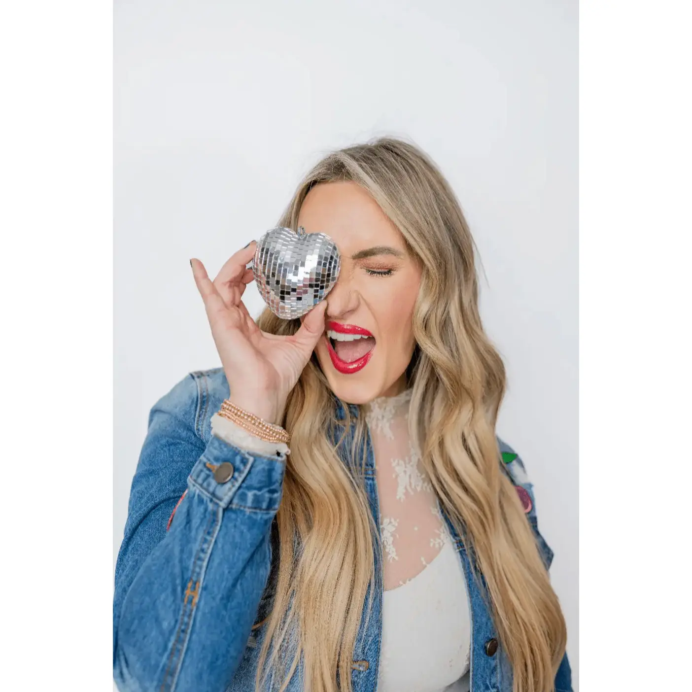 Disco Heart Ornament