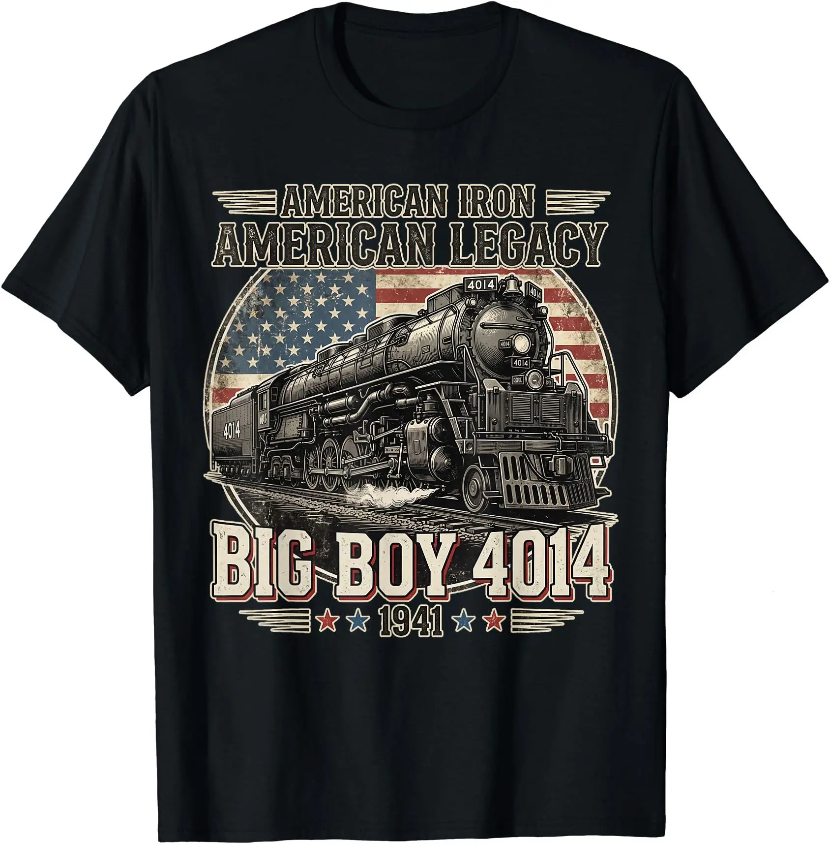 Big Boy 4014 Vintage Steam Locomotive Train Railroad Engine T-Shirt