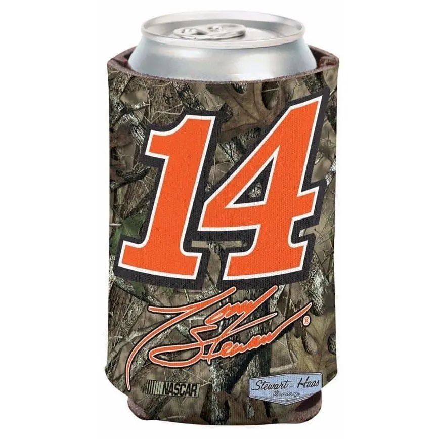 Tony Stewart Camo Can Cooler 12 Oz. Nascar Koozie