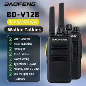 2PCS Baofeng V12B GMSK Digital Analog Dual Mode Walkie Talkie Encrypted Call Noise Reduction Wireless Copy Frequency UHF Radio