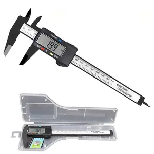 Digital Calipers, inch and Millimeter Conversion,LCD Screen displays 0-6" Caliper Measuring Tool, Automatic Shutdown, Suitable for DIY/ Measurement (New150mm Black Plastic)