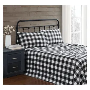 Truly Soft Buffalo Check Twin Flannel Sheet Set