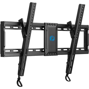 Tilt TV Wall Mount for 37?-82? Flat or Curved TVs up to 132 lbs, Max VESA 600x400mm, Wall Mount TV Bracket with Pull Cord Locks, Mount Bracket for 12?-24?  Studs, PILT9