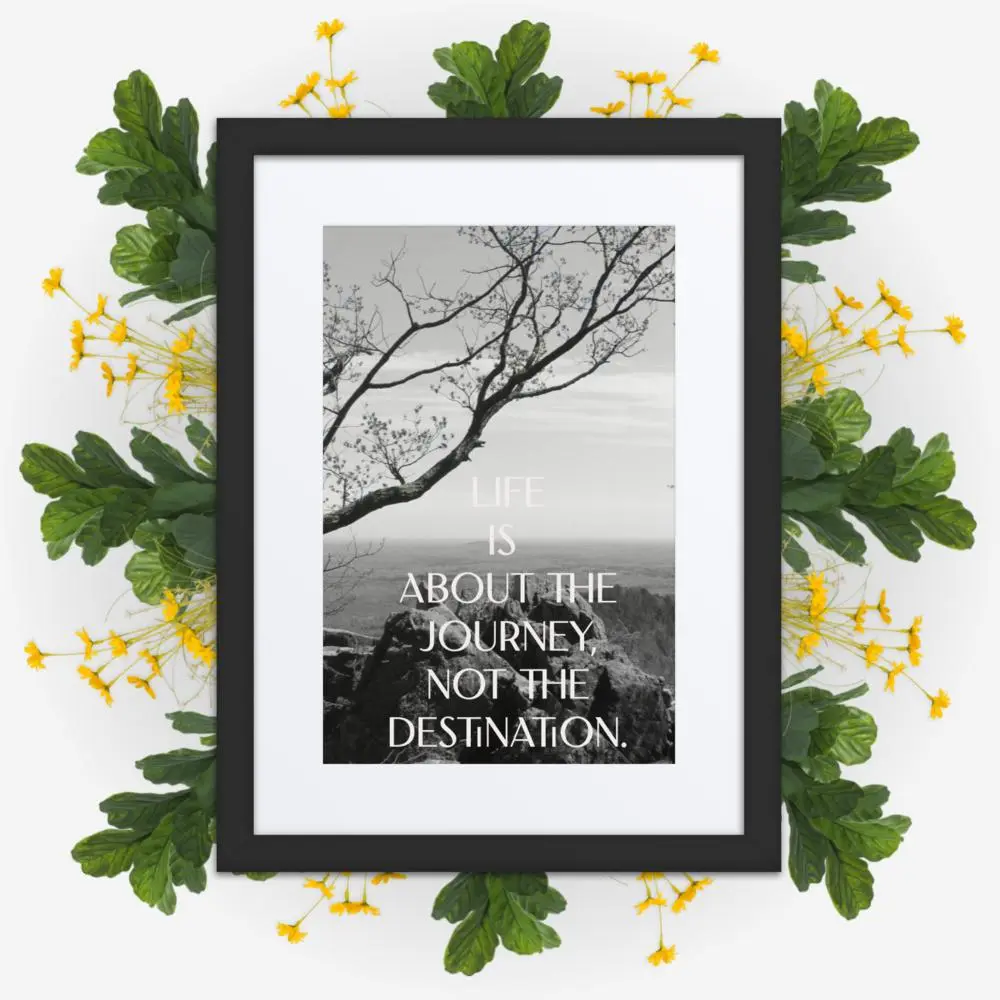 Journey, Framed Photograph, Black and White