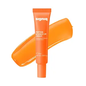 [MINI SIZE] signiq Peptide Bounce Up Cream, Plumping Syrup Formula with 1% Peptide, Hydrating & Firming Face Moisturizer for Dewy and Glow Skin, Korean Skincare 15ml