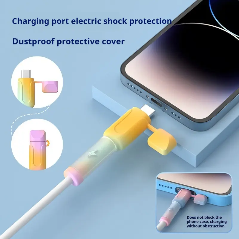 Data cable protective cover, charging cable protective cover, anti-break connector protective cover, suitable for IOS and Android phone charging cables Data cable protective cover, charging cable protective cover, anti-break connector protective cover, suitable for IOS and Android phone charging cables