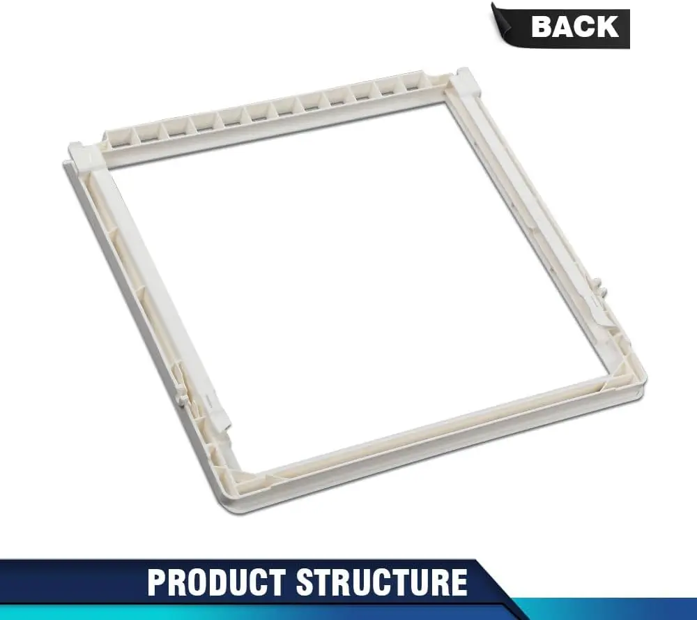 PIT66 Rectangle Replacement Frame Cover - Frigidaire Refrigerator Replacement Part, Compatible with Models 240599803, AP4510710, 1564725, 240599801, 240599802, AH2378645, EA2378645, PS2378645, No Rechargeable Home Organizer Storage Accessory, Fits Models,