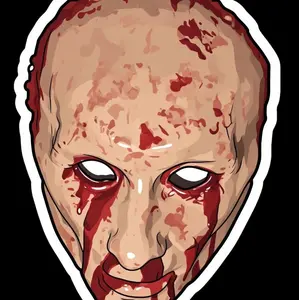 Bloody face stickers 3 pack #1