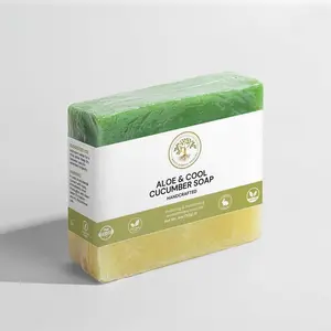 Aloe & Cool Cucumber Soap 113G - Soothing Hydration with Cucumber Essence & Organic Oils for Sensitive Skin - Ethically Sourced & Made in USA