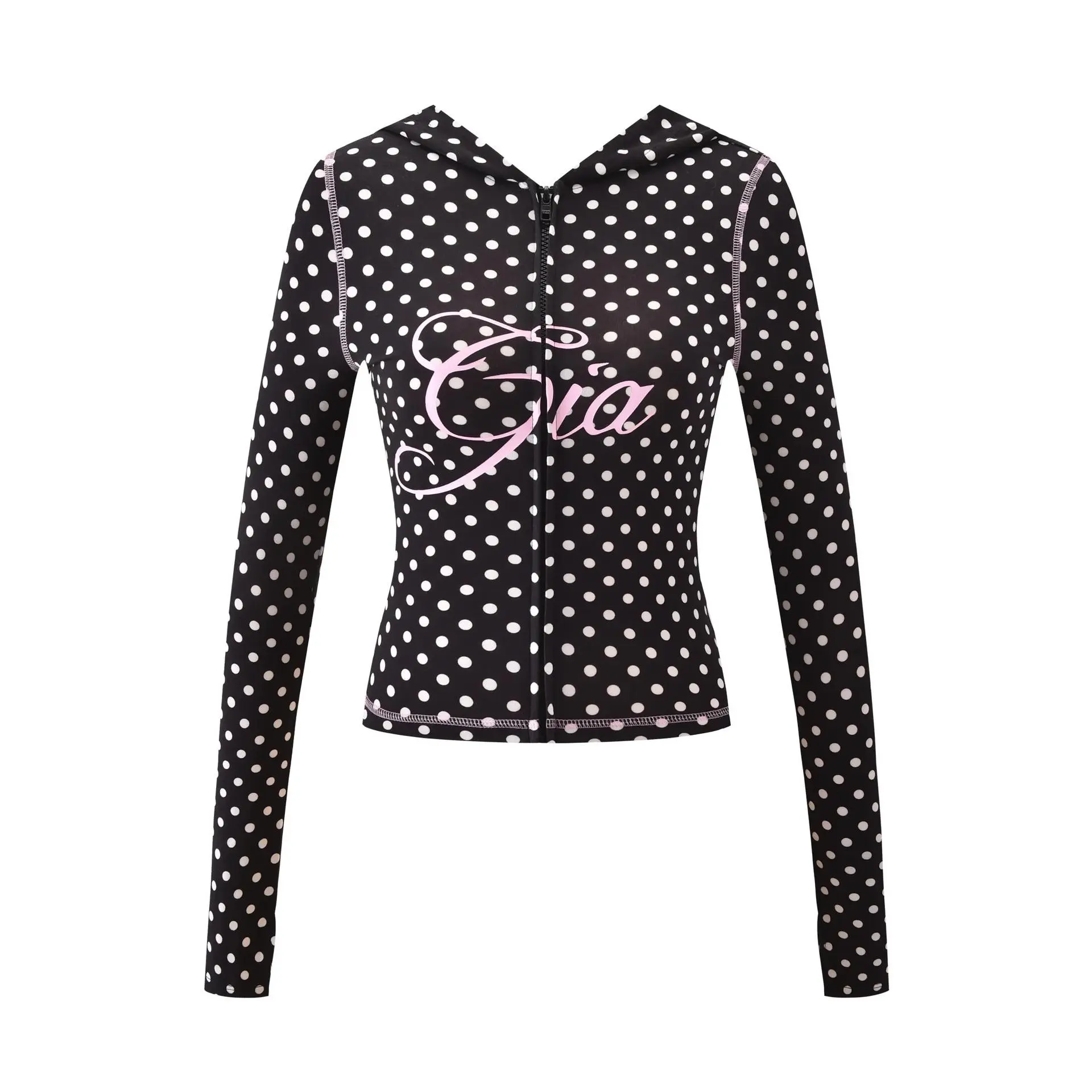 Black polka dot jacket