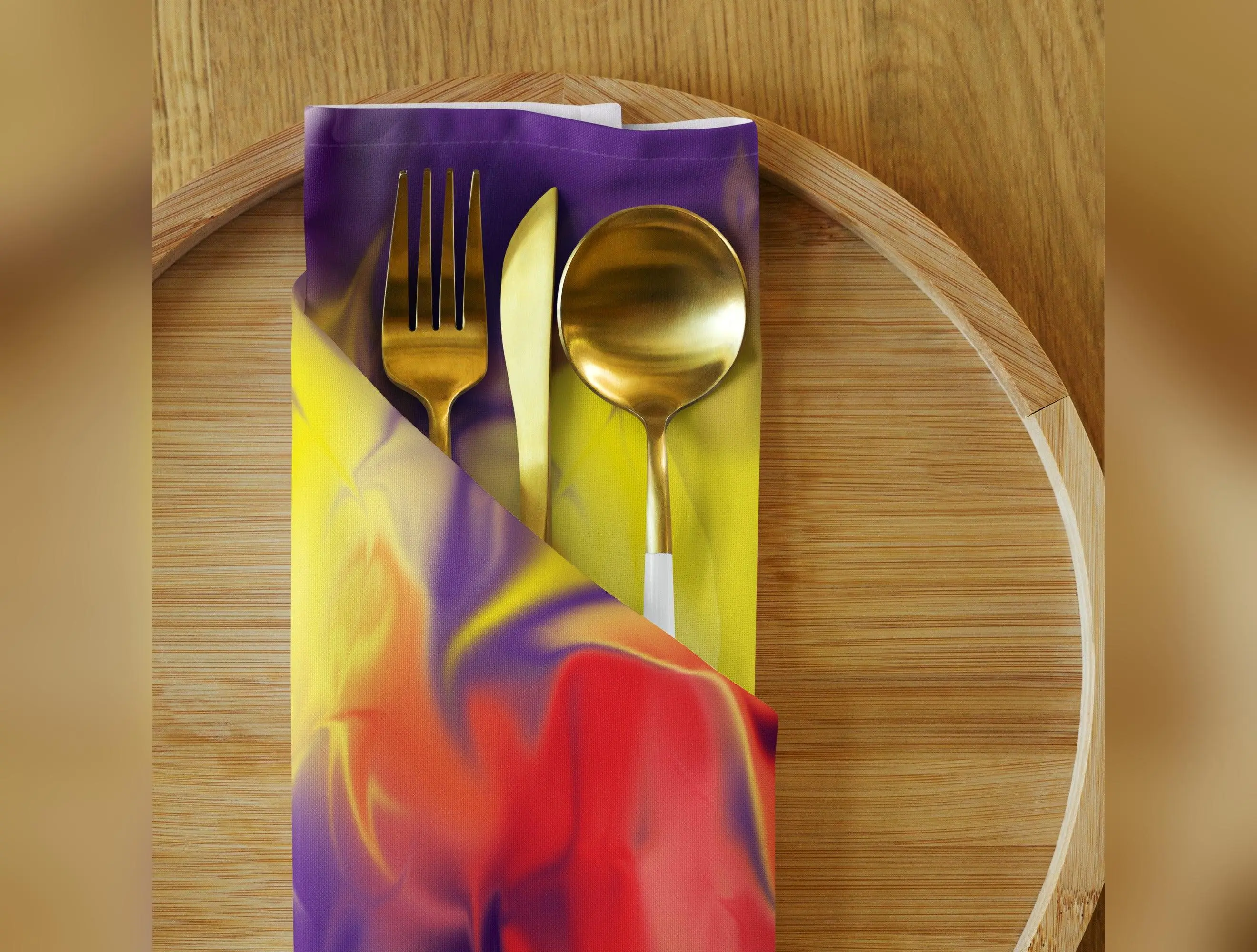 Airless BeSculpt Kaleidoscope Cloth Napkin Set of 4