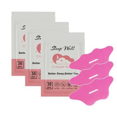 Cloud  Mouth Tape - 3/2/1 month supply mouth tape, pink, gentle, adhesion, 90/60/30 Strips, sports accessories,