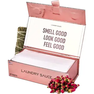 Laundry Dryer Sheets (Egyptian Rose), Luxury Fragrance, Contains Essential Oils, Softens Fabric, Removes Static Cling, Eco-Friendly Packaging, Travel Friendly, 69 Count