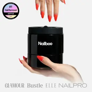Nailboo Magic Soak Manicure Remover, Cosmetic Nail Care Tool with Silicone Lid for Polish Removal