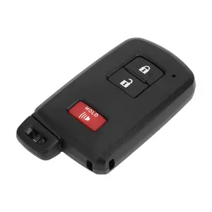 Key Shell Case Keyless Entry Remote Key Fob Replacement Case for Toyota Tacoma 2015-2018 for Toyota Land Cruiser 2016-2017 3 Buttons HYQ14FBA