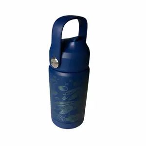 12oz Insulated Water Bottle with Handle and Secure Closure for Hydration