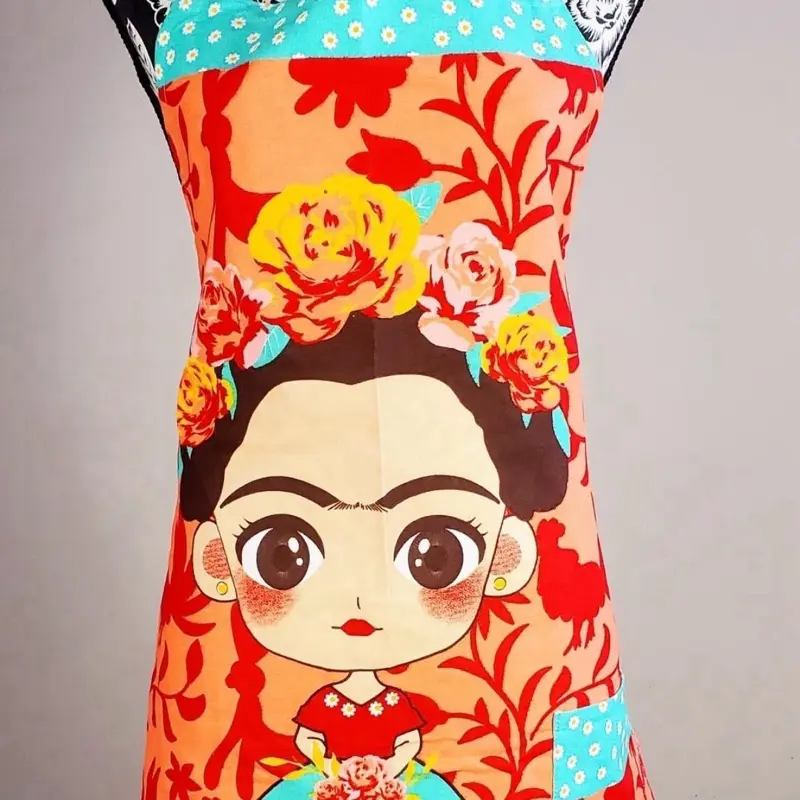 Frida Kahlo apron gift adult, apron artesanias mexicanas mandil de Frida birthday gifts for her resisting kitchen home decor mom