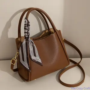 Trendy Bucket Bag for Women, Elegant Top Handle Handbag, Large Capacity Crossbody Purse, Stylish Structured Tote, Versatile Everyday Bag for Work, Travel & Casual Use