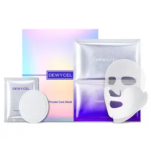 DEWYCEL PRIVATE CARE MASK with edelweiss callus culture extract | 3STEP face mask for glow skin - elasticity, hydrating, firming | Soothing Recovery & Moisture with Panthenol, Niacinamide