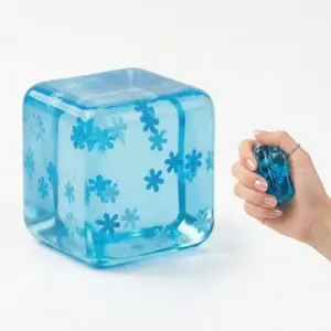 Snowflake Ice Cube Sensory Fidget Toy - Silent Stress Relief Ball for Anxiety & Focus, Non-Toxic Squishy Sensory Tool for Office, School, Travel, Perfect Gift for Christmas, Birthday & Stocking Stuffer