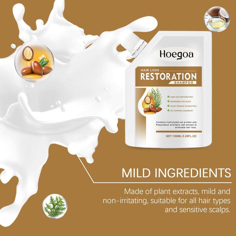 【Buy 1 Get 1 Free】Hoegoa Anti-Hair Fall Hair Loss Treatment Shampoo Oil Control Anti dandruff Haircare Ginseng Ginger Help Hair Growth Jojoba Oat Repair Reduce Hair Loss Scalp Cleanser Conditioner 100ML