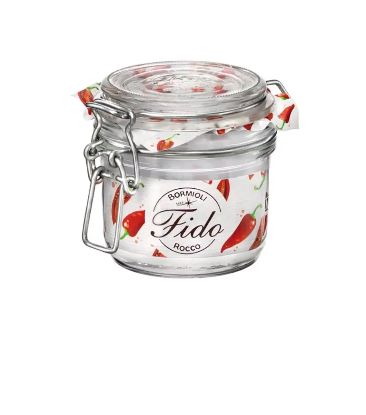2 pack Aesthetic Chili Spice Jar by Bormioli Rocco | 20 cl Italian Glass Fido Jar | Perfect for Hot Sauce, Pepper Flakes & Kitchen Organization #KitchenAesthetic